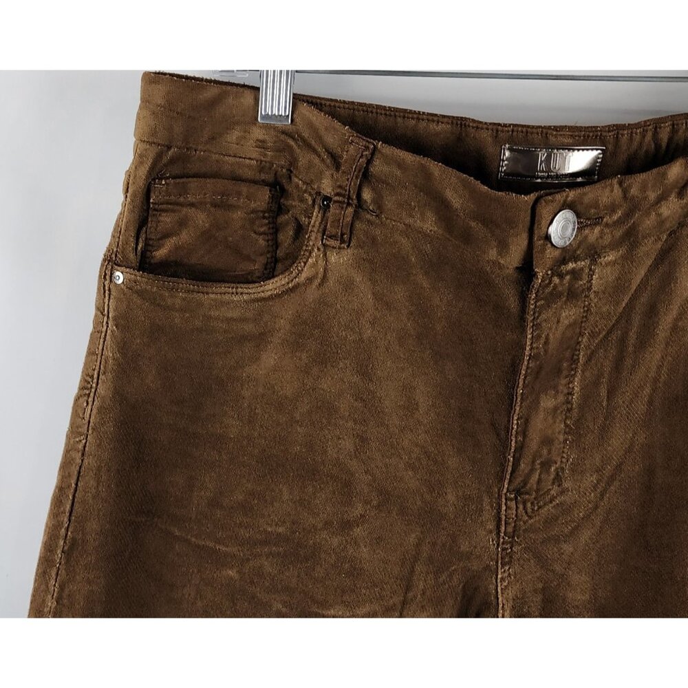 Kut From The Kloth Jeans Women 14 Brown High Rise Meg Wide Leg (36x30) NWT - Picture 3 of 14